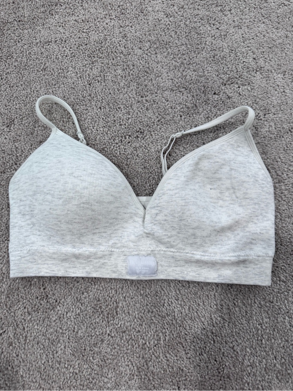 Steve Madden Light Gray Seamless Bralette